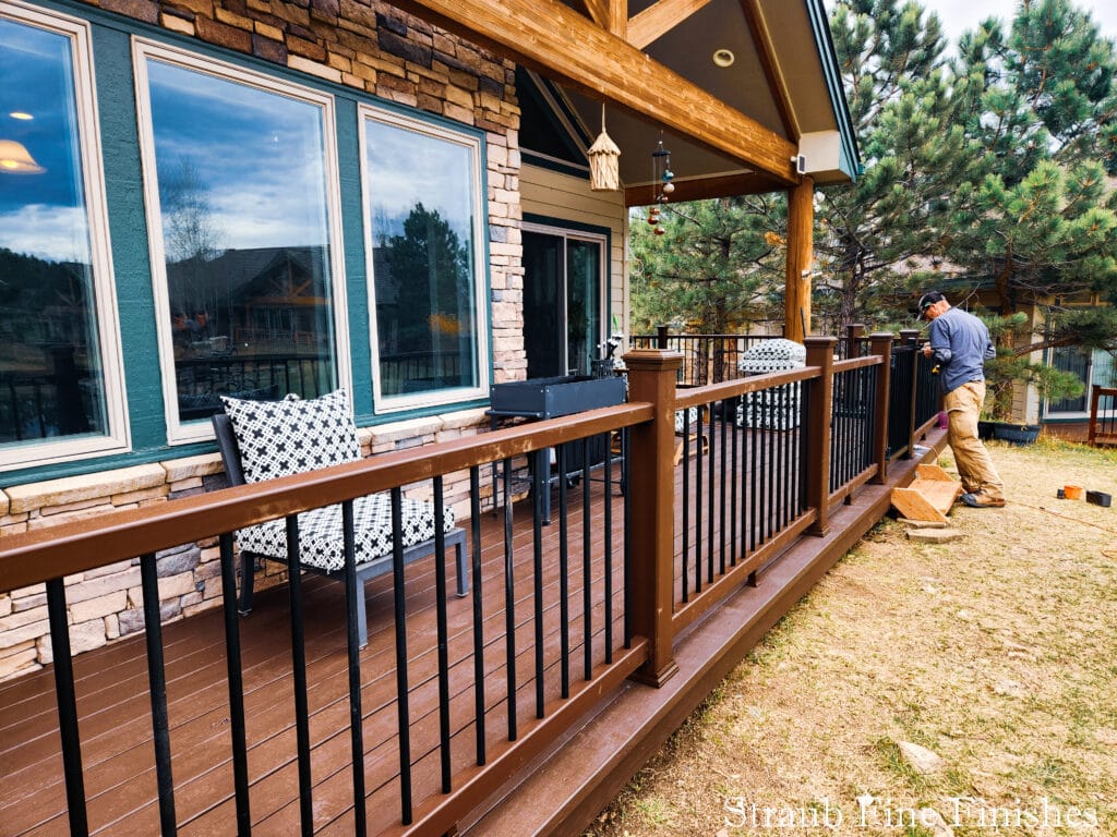 Installation of the Aluminum Deck Gate.