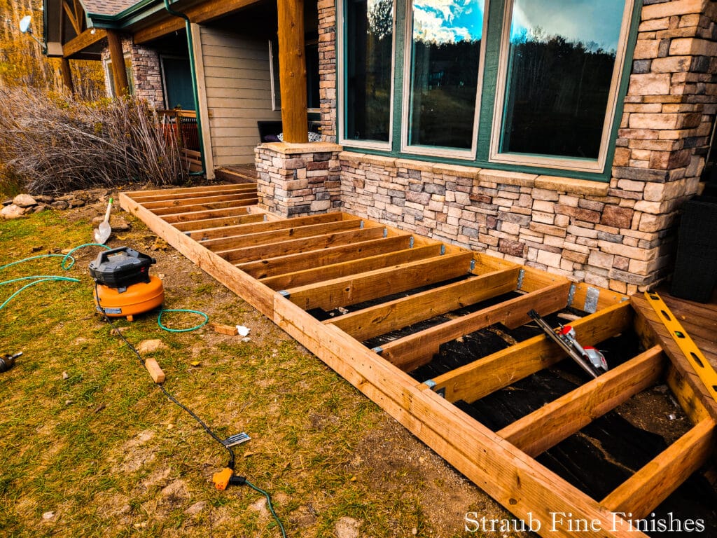 Deck Framing Complete.