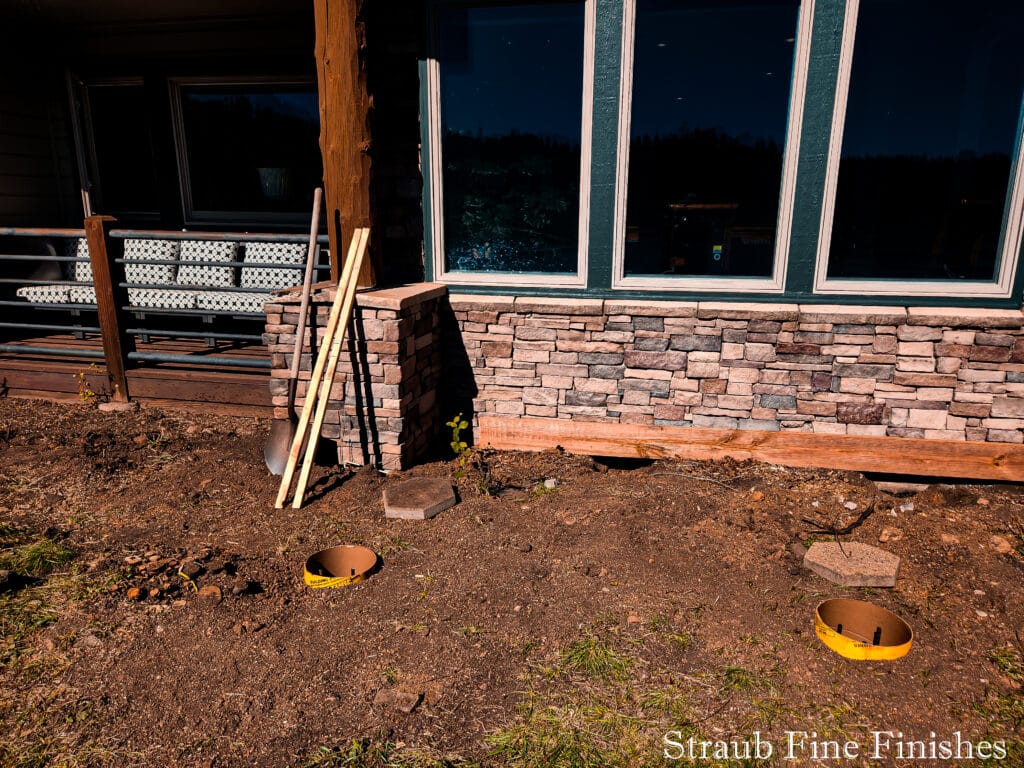 Brush Clearing, Ground Prep and Cement Form Placement